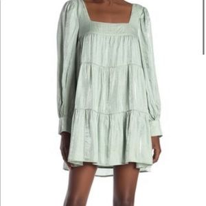 Emory Park satin long sleeve dress